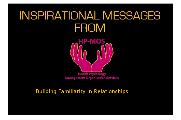 Building Familiarity in Relationships